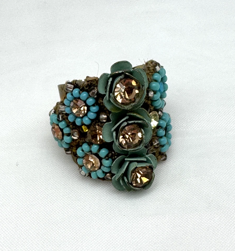 Красивый Michal Negrin кристалл кольцо женщин США 7,5 #757 # - Изображение 2 из 4