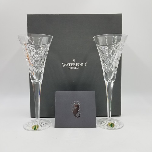 Waterford Crystal ‘Cut Of The Century’ Flute (pair)- Made in Ireland