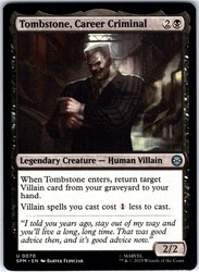 Tombstone, Career Criminal - Marvel's Spider-Man (SPM) MTG Uncommon #70