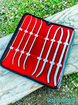 #ad Pratt Urethral Beginners Sound Kit 8 Pieces Surgical Steel Uterine Dilator Set $27.99