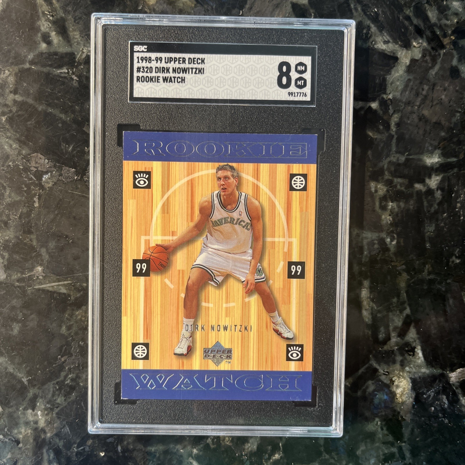 1998 Upper Deck Watch Dirk Nowitzki ROOKIE #320 SGC 8