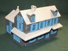 House Residential Home 2-Story Blue Wood by Patel - HO Scale — photo 1