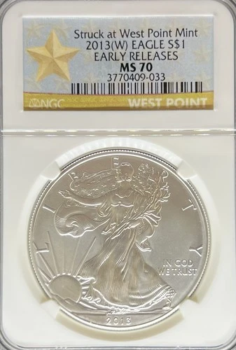 2013-W Silver Eagle MS70 NGC Early Release (#PA3770409033)