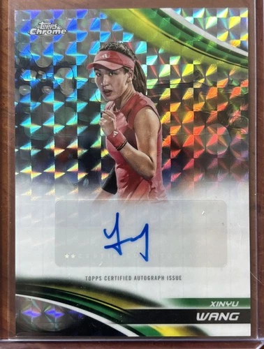 2025 Topps Chrome Xinyu Wang Geometric Refractor Auto