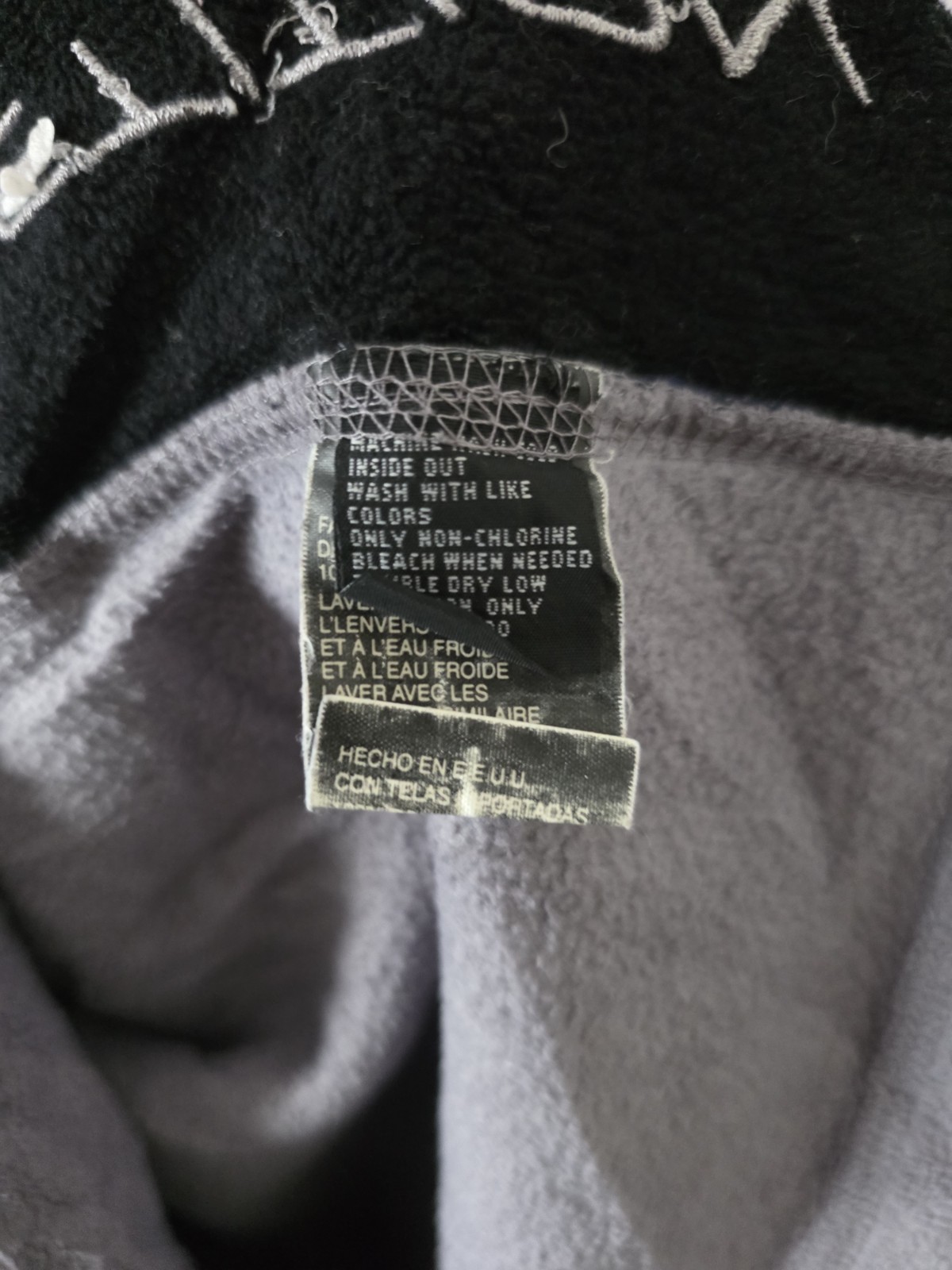 Nautica Competition Men's Grey & Black 1/4 Zip Fleece - Size Medium image 4