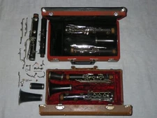 LOT of 3 WOOD LEBLANC CLARINET (S) - NOBLET & NORMANDY - FOR PARTS & RESTORATION