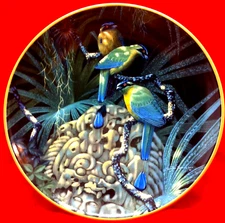 Lenox - Miracles of the Rainforest Plate Collection - Blue Crowned Motmots