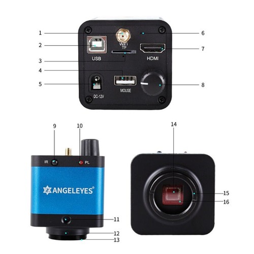 16MP Wifi USB Wireless Astronomical Telescope Camera Electronic Eyepiece 2024NEW - Picture 7 of 13