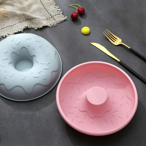 Big Size Silicone Donuts Pan Non-Stick Cake Baking Molds for Bagel and Doughnut - Picture 8 of 8