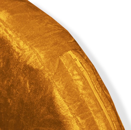 Mv05 O-Gold Crush Velvet Sofa Seat Patio Bench Box Cushion Bolster Cover/Runner - Picture 11 of 51