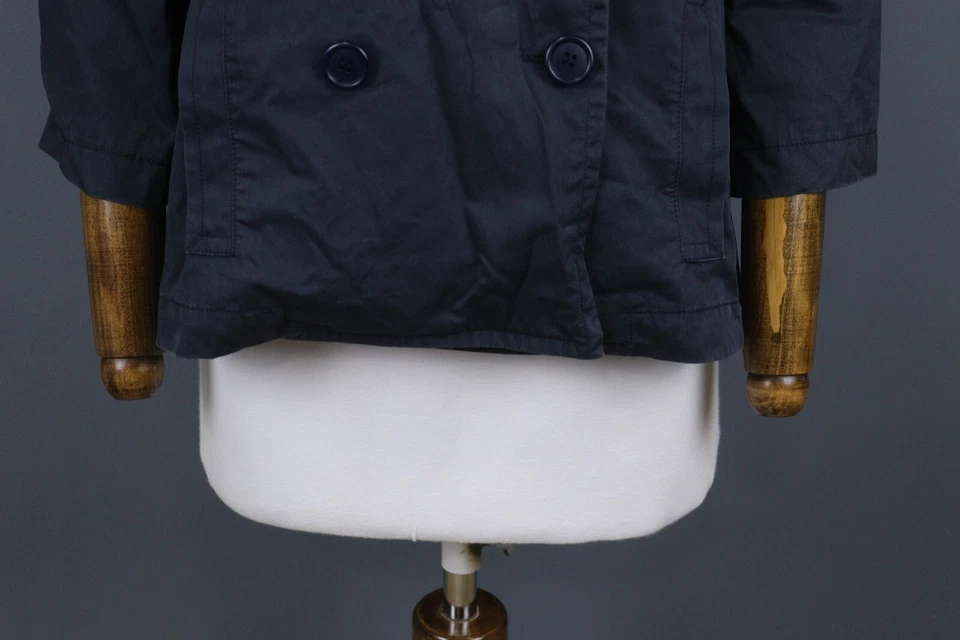 Chaqueta Blazer Lacoste Azul Doble Pecho Algodón Recortado Talla 40 Foto 3 de 4