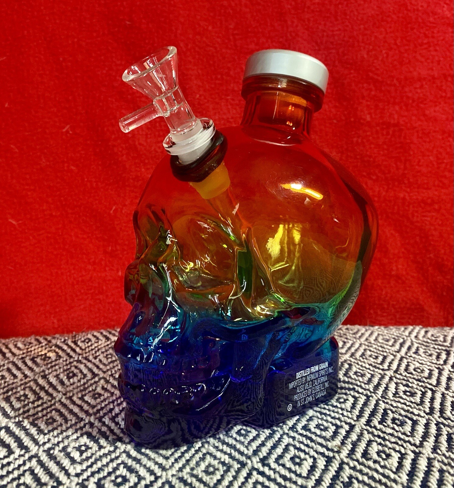 Crystal Skull Upcycled Pride Edition | Bubblers | Water Bongs