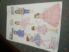 "18" Doll Clothes" 2012 Butterick 150th Anniversary Sewing Pattern B5864 CUT
