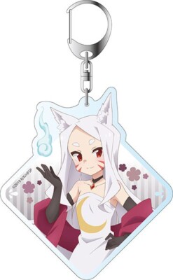 NEW The Helpful Fox Senko-san Shiro Big Acrylic Key Holder Official Japan