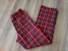 VINTAGE Pendleton Women's Size 14 Red Plaid Ladies Dress Pant 100 Virgin Wool
