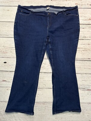 Duluth Trading Co Bootcut Jeans Women's 30Wx31 Plus Blue Denim