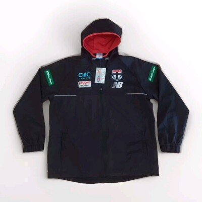 St Kilda Saints AFL NEW BALANCE Team Player Spray Jacket Mens Size 2XL BNWT