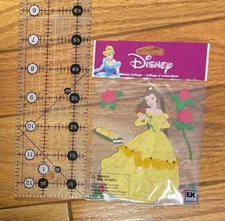 Disney+EK Success Belle  Princess Scrapbook Dimensional Sticker Rose New Vintage