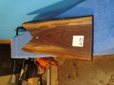 #6171 wooden black walnut boot jack rustic live edge shoes and boots USA