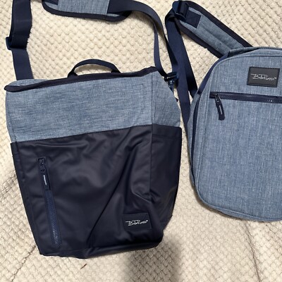 Bella Russo 13.8 Tote Backpack Cooler, & 12.6 Sling Bag Cooler Blue New