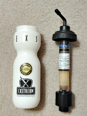 Exstream Personal Water Filtration Bottle: Removes Viruses, Cysts, Bacteria