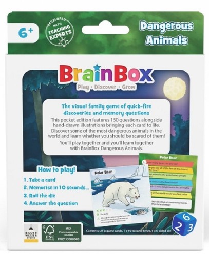 Brainbox Dangerous Animals - The 10-Minute Brain Game - Picture 3 of 3
