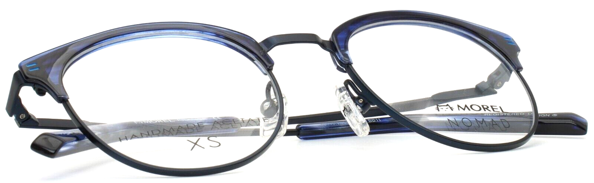 MOREL NOMAD 40149N BB11 Blue Womens Round Petite Eyeglasses 