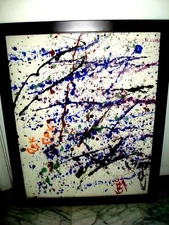 ORIGINAL WATERCOLOR PAINTING "ABSTRACT THE COLORS" by ERIC