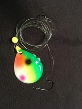 High Percentage Salmon Trolling Flies And Rigs- Night Crawler Harness