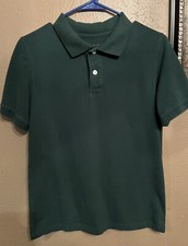 Cat  Jack Boys Uniform Size XL 16 Short Sleeve Polo Shirt Green