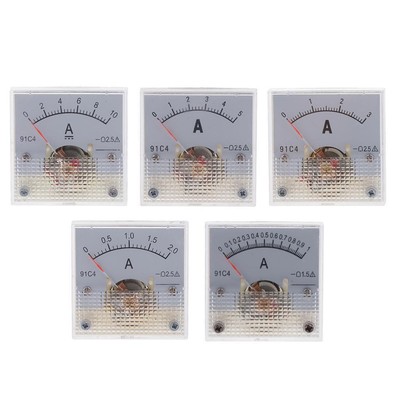 5er Pack DC Analog Panel Meter Voltmeter 91C4 0 1A/10A 1St