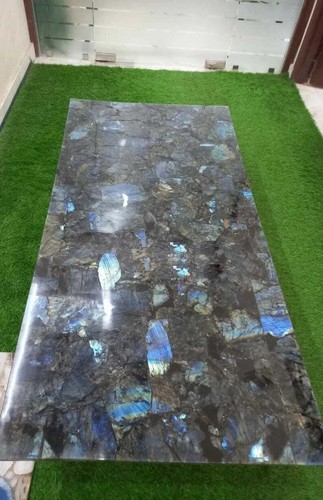 60"x30" Rectangle Labradorite Gemstone Dining Kitchen Table Top Restaurant Deco - Picture 5 of 8