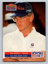1992 Pro Set #400 Dan Reeves  PB, HC  Denver Broncos