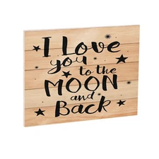 JennyGems I Love You To the Moon and Back Sign, Anniversary Gift, Gifts for Wife