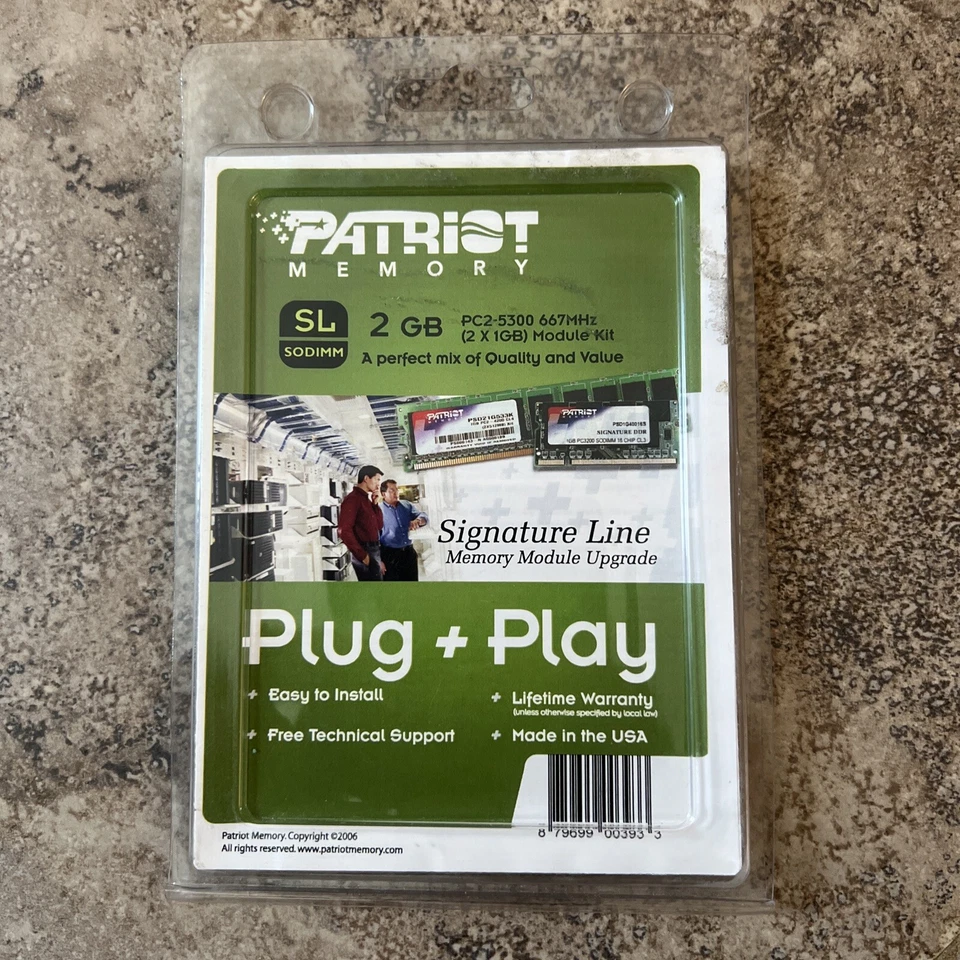 Patriot Ram PC2-5300 1 GB SO-DIMM 667 MHz DDR2 SDRAM Memory X 2 KIT - Image 3 of 3