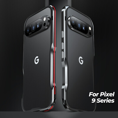 For Google Pixel 8/9 Pro/10 Pro XL Aluminum Metal Frame Bumper