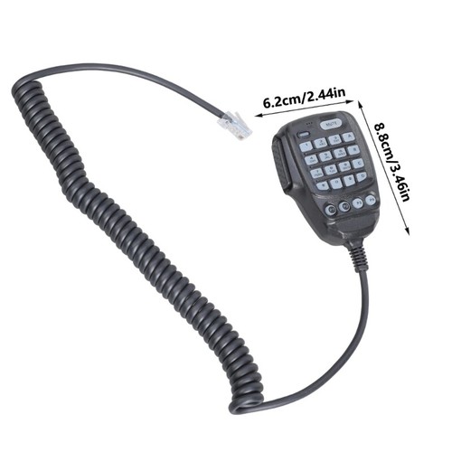 Reliable Coiled Cable Mic Waterproof Microphone Accessory Suitable for FTM-300DR - Zdjęcie 8 z 8