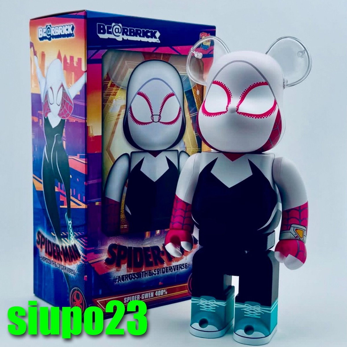 Medicom 400% Bearbrck ~ SPIDER-MAN Be@rbrck SPIDER-GWEN | eBay