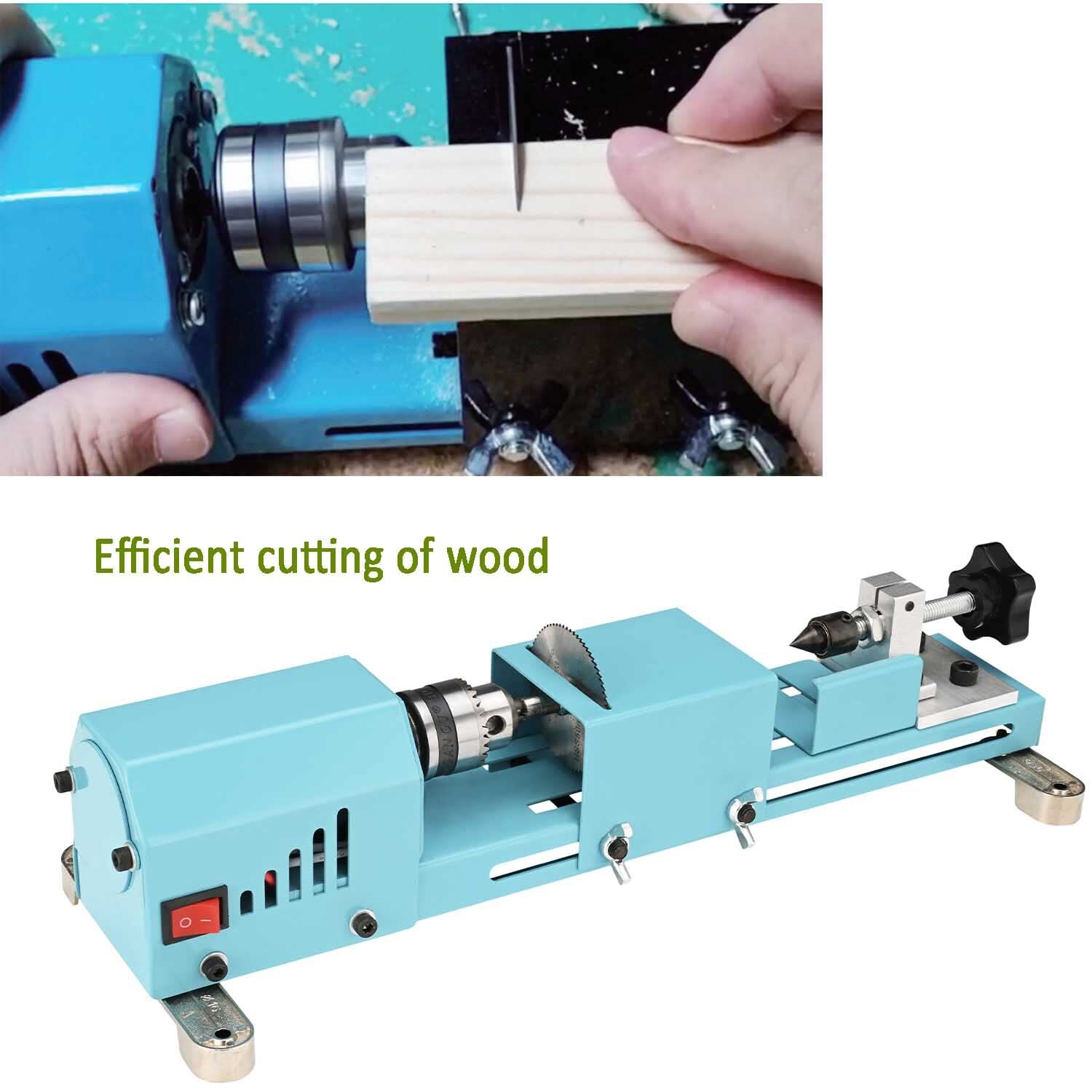 Mini Lathe Wood Lathe Machine Multipurpose Type Lathe Milling Cutting Grinding P