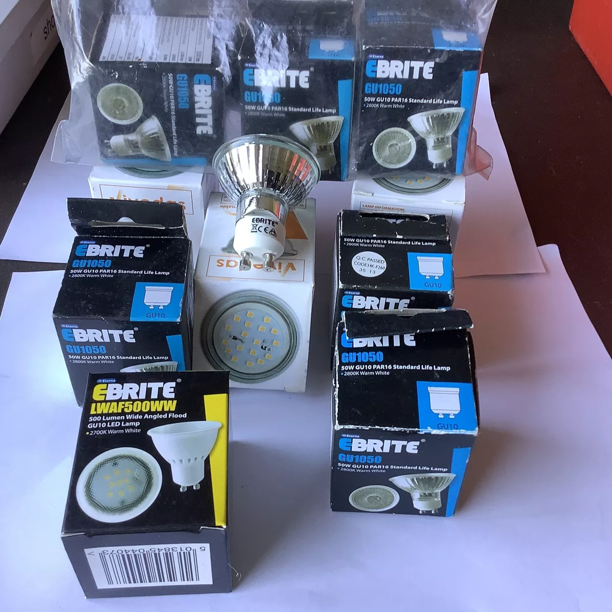 10 x EBrite bulbs GU1050 Please See Details and Pictures