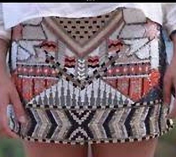 FABULOUS ALL SAINTS NEWAZ TRIBAL SEQUIN PARTY MINI SKIRT UK10 US6 EU38 RRP $275