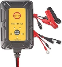 Shell SBC100 1 Amp 6V and 12V Fully Automatic Smart Charger and Maintainer