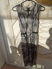 Willow Silk Reptile Print Black And Cream Dress Rrp $795 Size 8