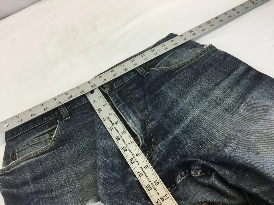 Jeans Ike Behar 34x30 Premium Algodón Envejecido Elástico EE. UU. YGI S1-274 Foto 2 de 4