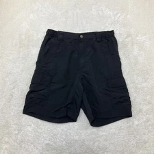 10,000 Ft Above Sea Level Mens Size M Black Nylon Cargo Shorts