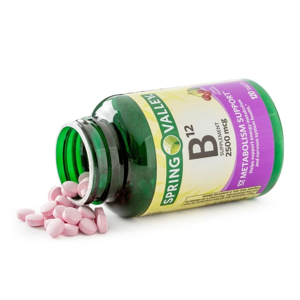 Spring Valley Vitamin B12 Tablets, 2500 mcg, 120 Ct.. - Image 2 of 3