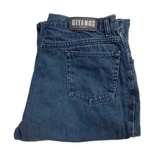 Vintage 80's Gitano Relaxed Straight High Waisted Women's Jeans Size 18 Petite