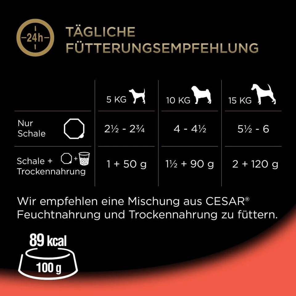 Adult Hundenassfutter Klassik-Terrine mit saftigem Rind und Leber 14 Schalen ... - Bild 4 von 4