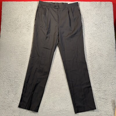 Lauren Ralph Lauren Pants Men's 34x34 Black Classic Fit Wool