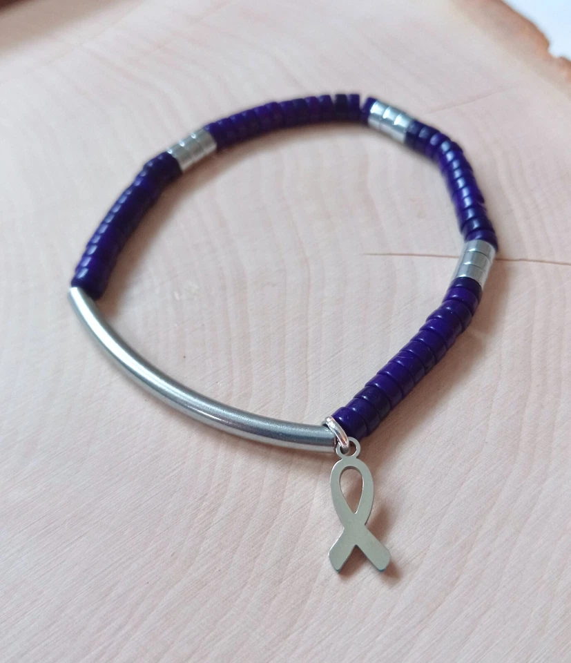 Purple Awareness Bracelet, Alzheimers, Pancreatic Cancer, Dementia, CF, Epilepsy - Image 3 of 4